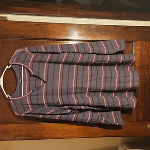 Torrid size 4 long sleeve striped top